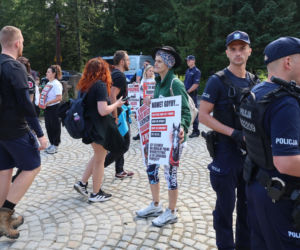 Protesty przeciwko konnemu transportowi nad Morskim Okiem