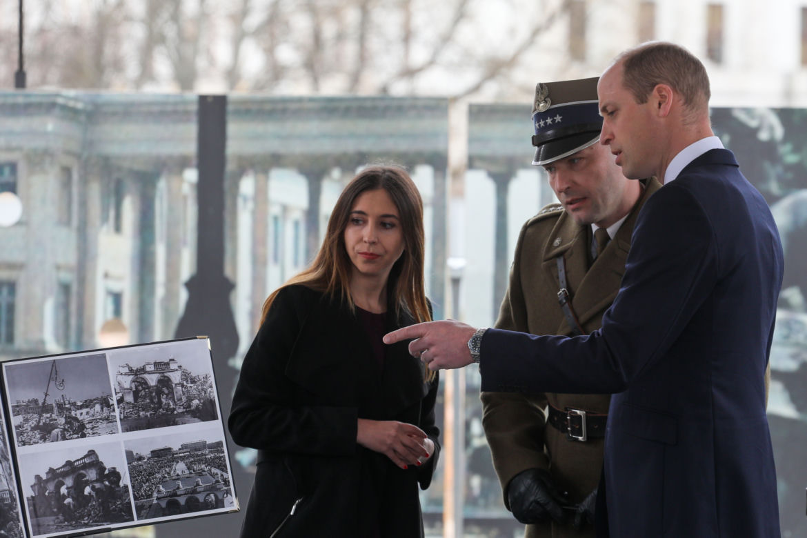 Książę William w Warszawie - drugi dzień wizyty