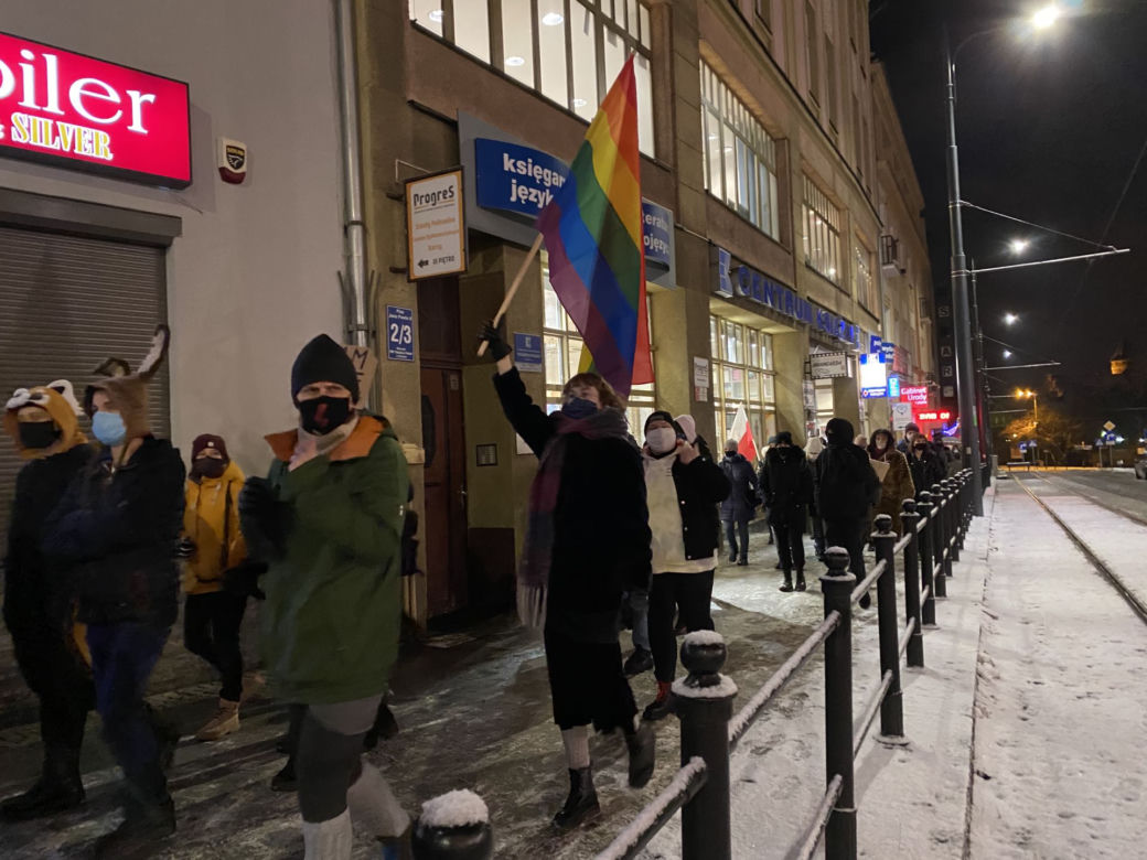 Strajk kobiet w Olsztynie (28.01.2021)
