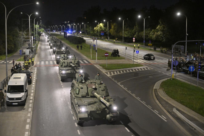 Nocna próba defilady wojskowej w Warszawie 2