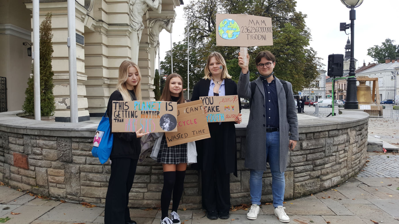 Młodzieżowy Strajk Klimatyczny w Nowym Sączu