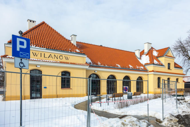 Dawny dworzec Warszawa Wilanów po remoncie