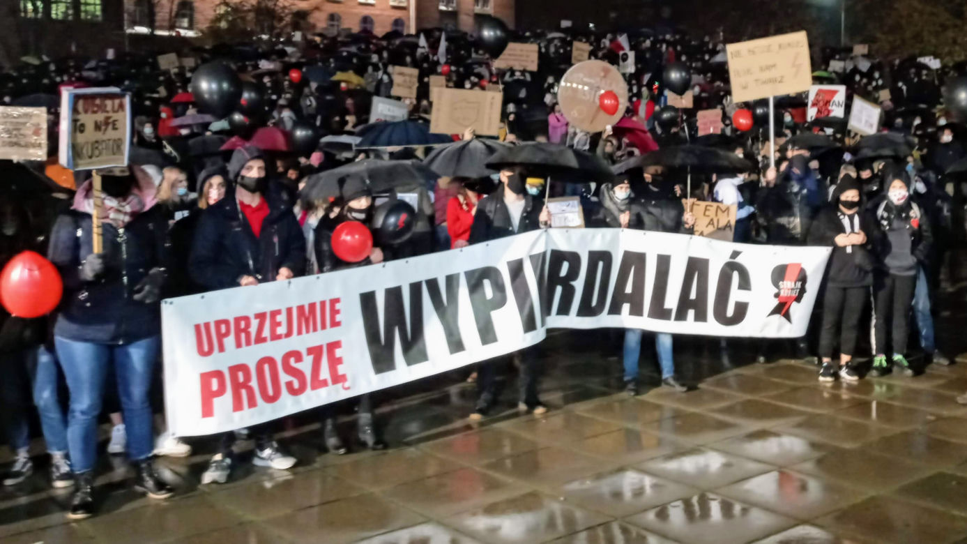 Protest kobiet w Szczecinie - 30.10.2020