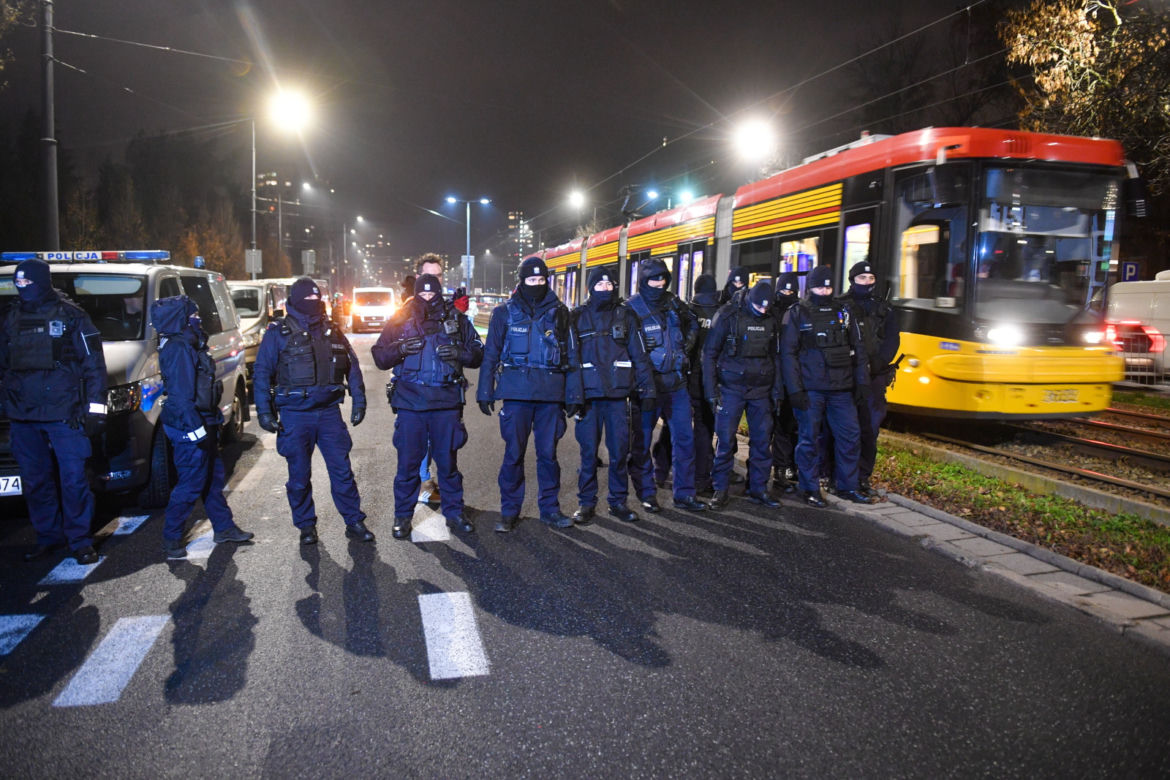 Protest pod domem Jarosława Kaczyńskiego