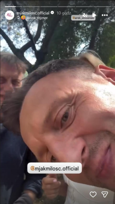 M jak miłość nowy sezon na planie. Bartek (Arkadiusz Smoleński), Robert Żak (Krzysztof Tyniec)