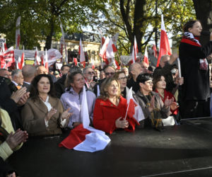 Protest pod TK. Kaczyński