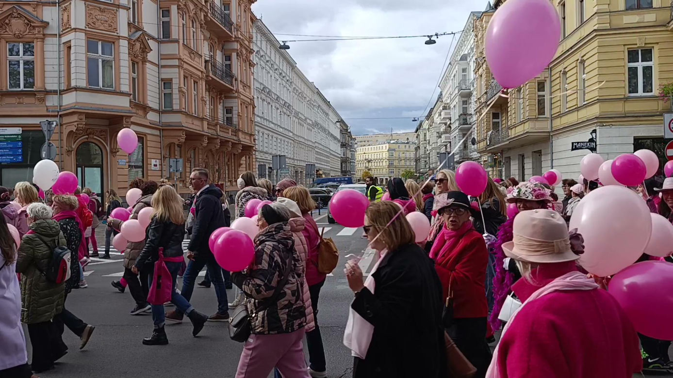 Marsz Różowej Wstążki w Szczecinie