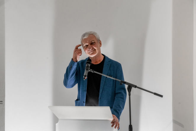 Wernisaż wystawy Jerzego Porębskiego „I cóż z tego, że świat wisi na włosku?”