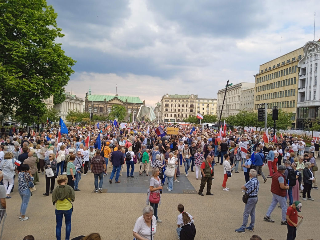 Wiec Donalda Tuska w Poznaniu