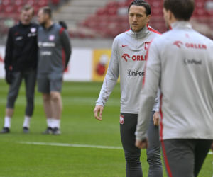 Trening reprezentacji Polski przed meczem ze Szwecją