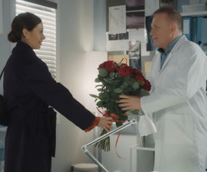 M jak miłość. Joanna (Dominika Sakowicz), Artur Rogowski (Robert Moskwa)