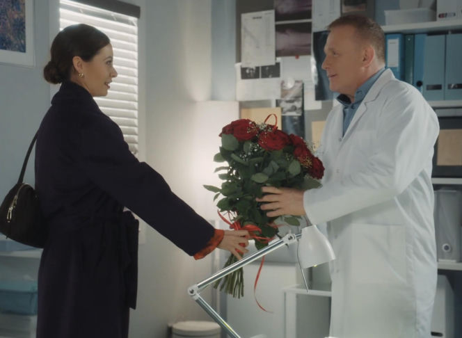 M jak miłość. Joanna (Dominika Sakowicz), Artur Rogowski (Robert Moskwa)