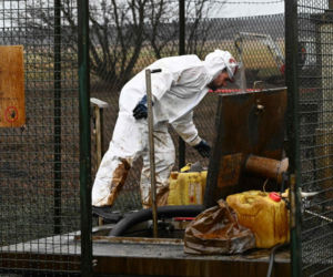 Awaria rurociągu tuż przy granicy z Polską