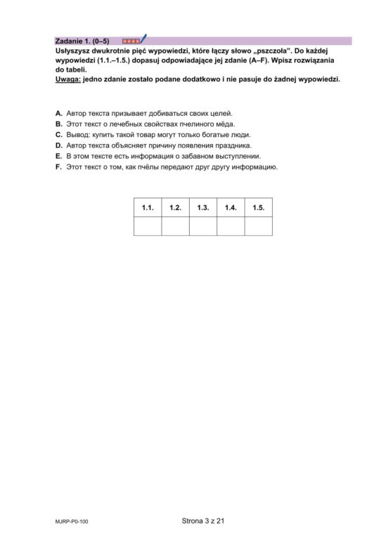 Matura 2025: rosyjski 7.05.2025. Arkusze CKE i odpowiedzi. Poziom podstawowy [Formuła 2023]	