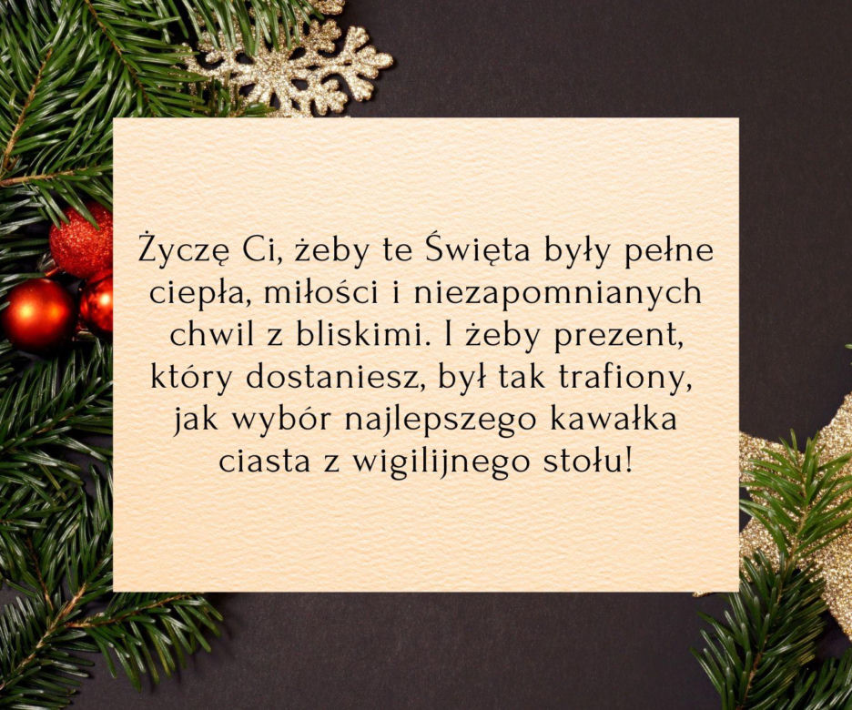 Krótkie życzenia bożonarodzeniowe 2025 - zabawne śmieszne i z dystansem