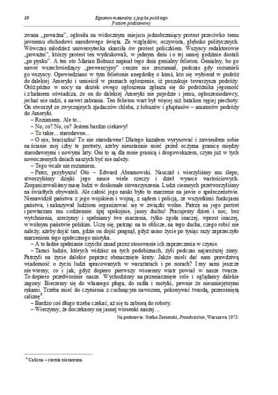 Matura 2013 język polski podstawowy