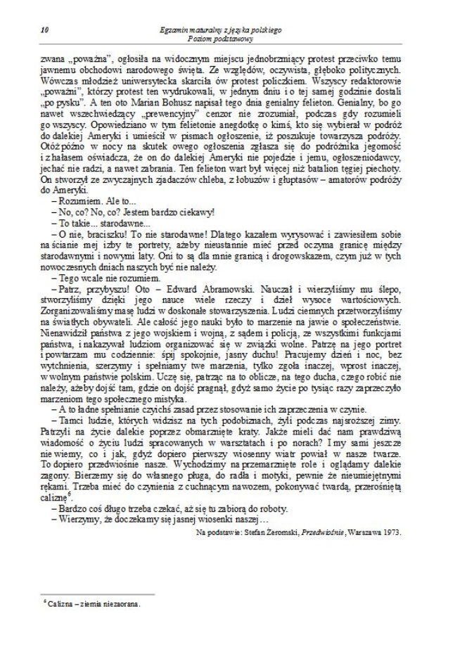 Matura 2013 język polski podstawowy