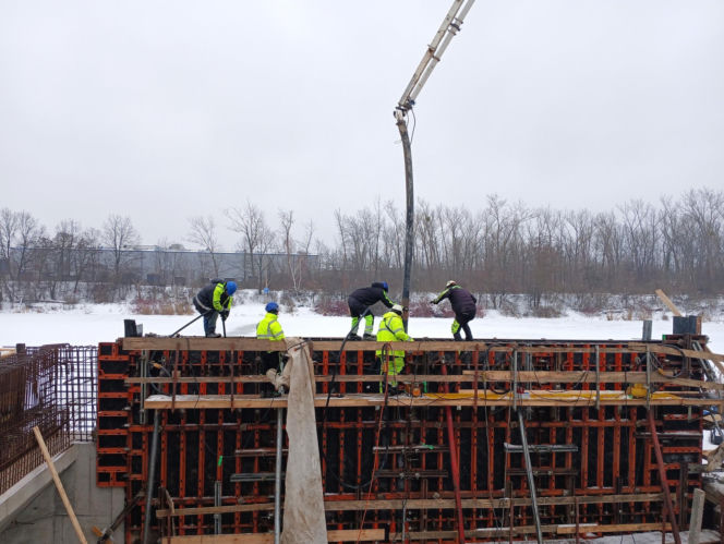 Budowa nowego mostu w Warszawie (styczeń 2026)