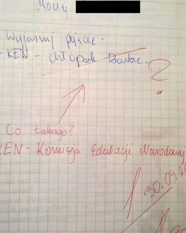 Nauczyciel płakał ze śmiechu, jak sprawdzał. Te odpowiedzi z klasówek to HIT! [GALERIA]