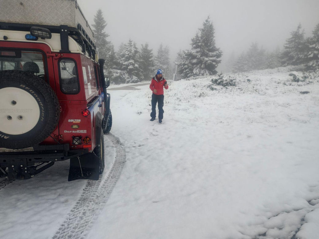 Śnieg na Śnieżce