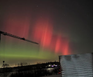 Zorza polarna nad Podkarpaciem. Niesamowite zdjęcia w sieci! 