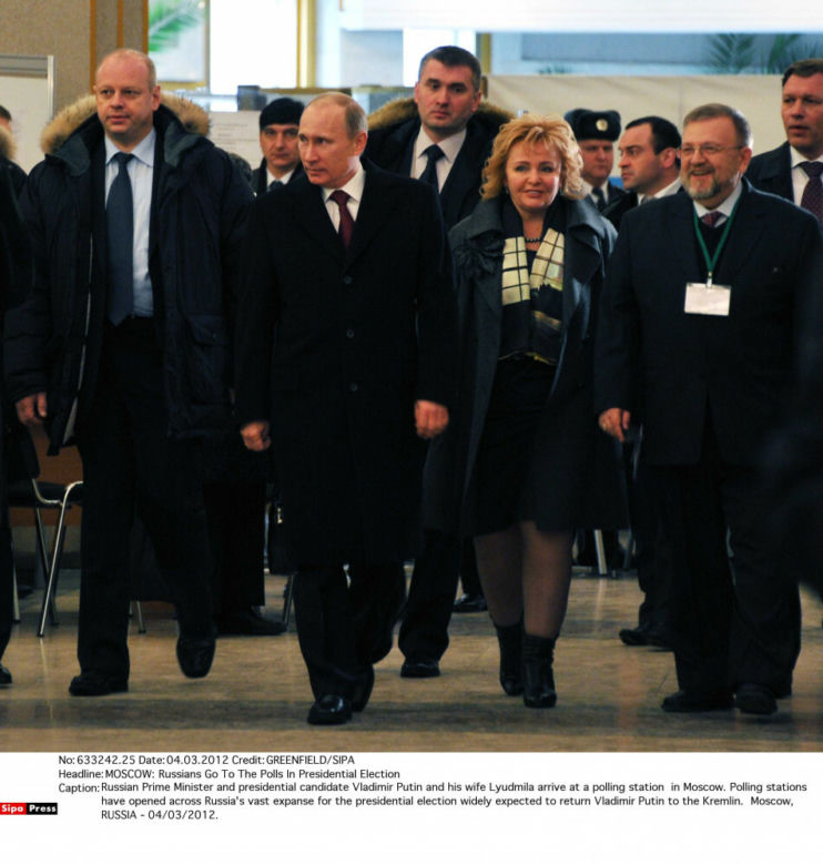 Władimir Putin z żoną Ludmiłą Putiną