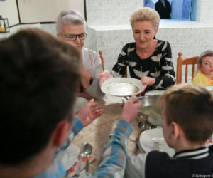 Agata Kornhauser-Duda w Białowieży. Spotkała się z wychowankami Domu Dziecka