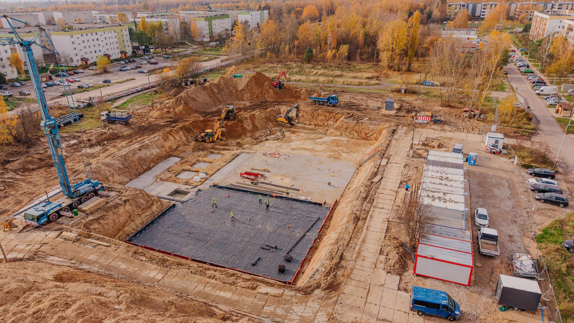 Budowa aquaparku Widzew - stan listopad 2025