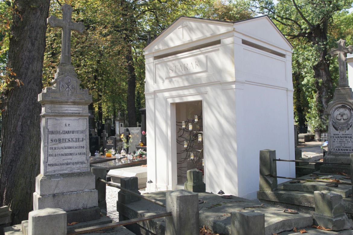   Grób Piotra Woźniaka-Staraka na warszawskich Powązkach