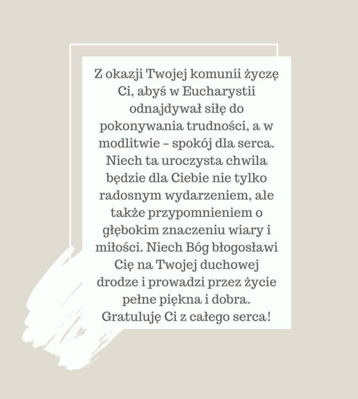 Co napisać na kartce na komunię? Oto propozycja sztucznej inteligencji