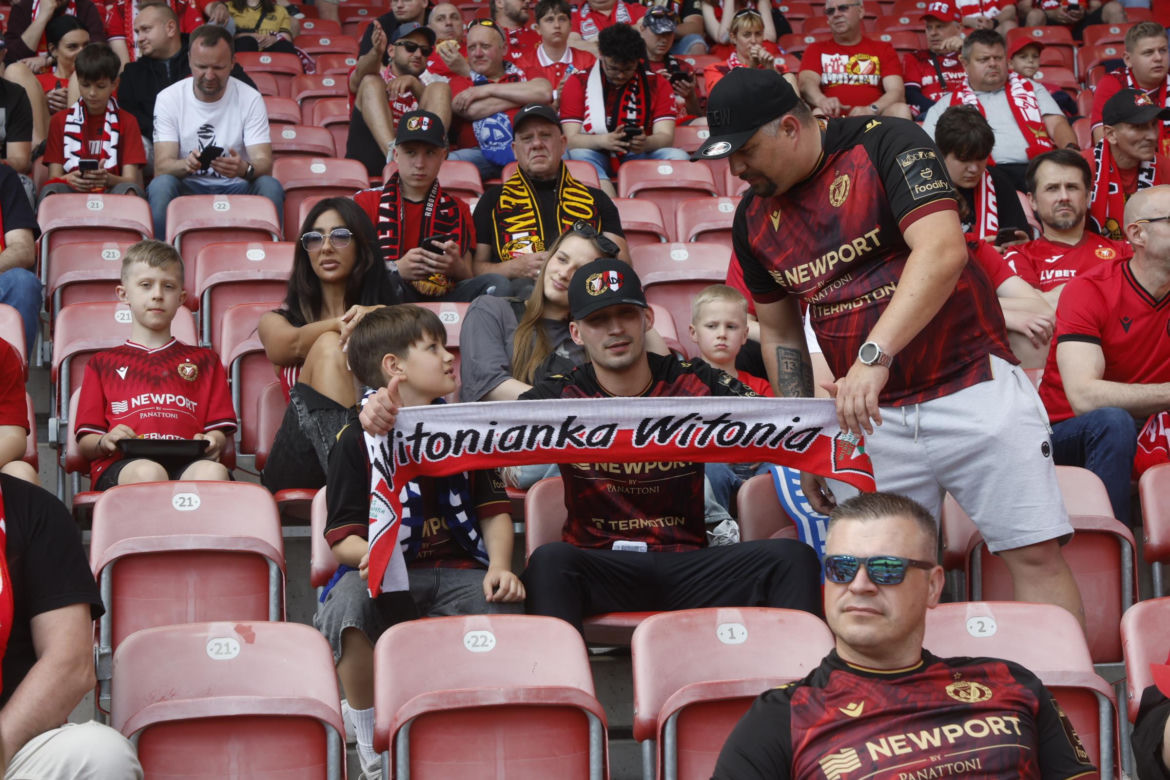 Kibice na meczu Widzew Łódź - Piast Gliwice
