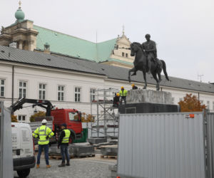 Remont pomnika Józefa Poniatowskiego w Warszawie