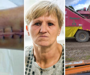 Spadła z kombajnu i ŚWIAT RUNĄŁ