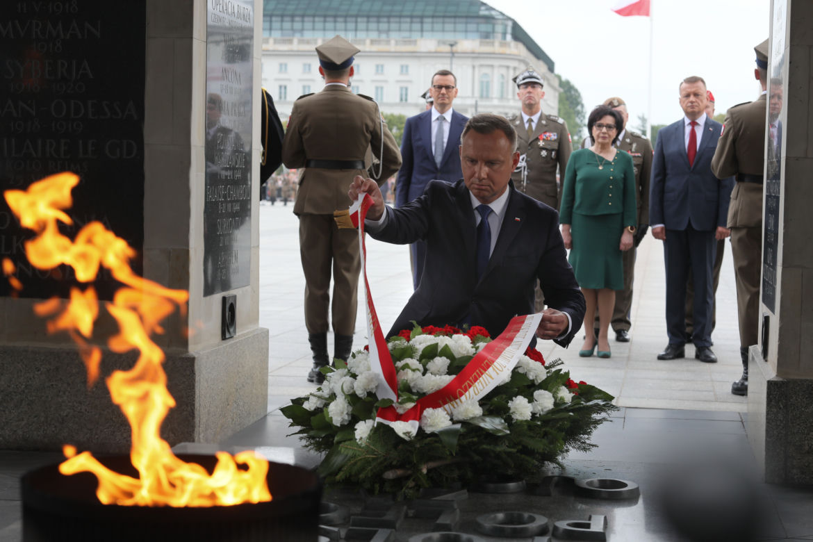 Oficjalne uroczystości na pl. Piłsudskiego