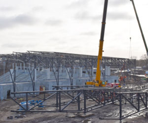 Budowa stadionu w Szczecinie - luty 2020