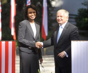 Lech Kaczyński, Condoleezza Rice