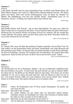 Matura 2018 język niemiecki poziom podstawowy