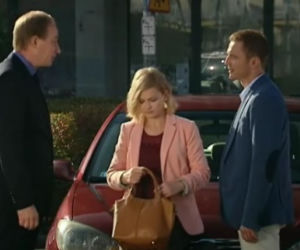 M jak MIŁOŚĆ odc. 972. Holtz (Grzegorz Milczarczyk), Marta (Dominika Ostałowska), Andrzej Budzyński (Krystian Wieczorek)