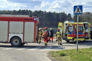 19.04.2026. Wypadek w Krynkach. Lądował LPR