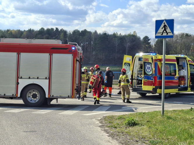 19.04.2026. Wypadek w Krynkach. Lądował LPR