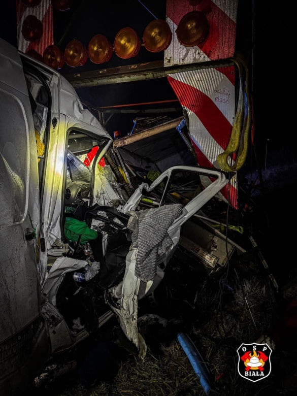 Wypadek na autostradzie A1 w Szarlejce