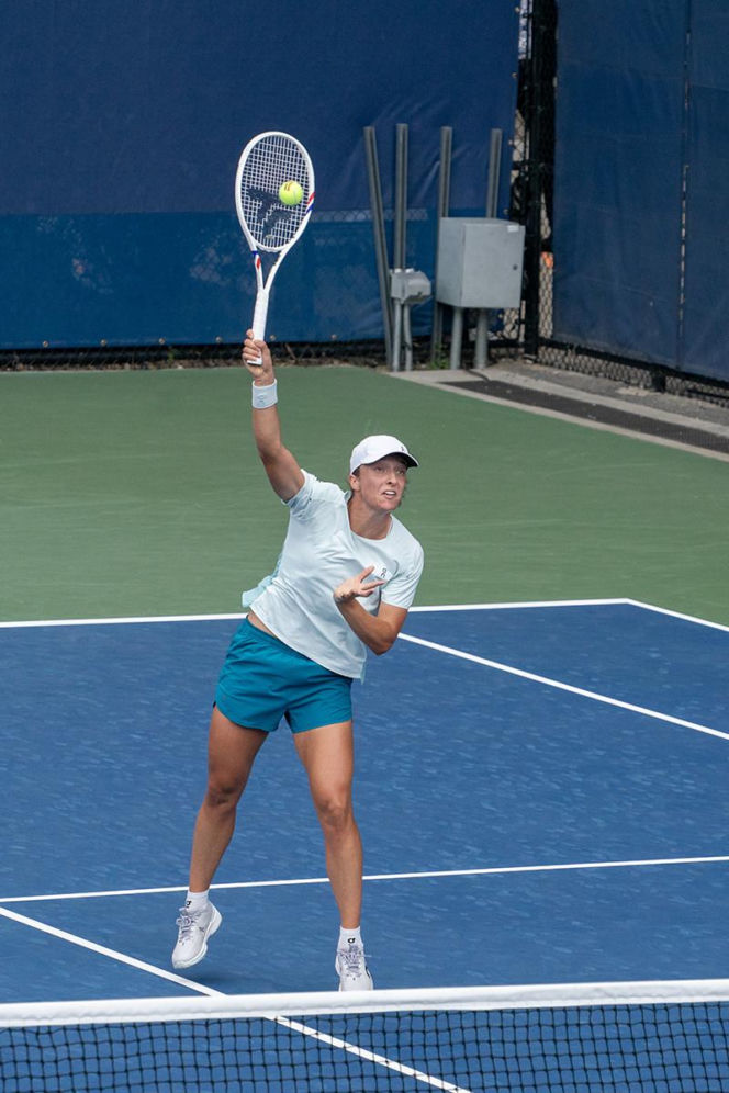 Trening Igi Świątek na US Open