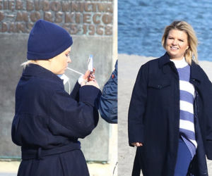 Marta Manowska opala się na plaży