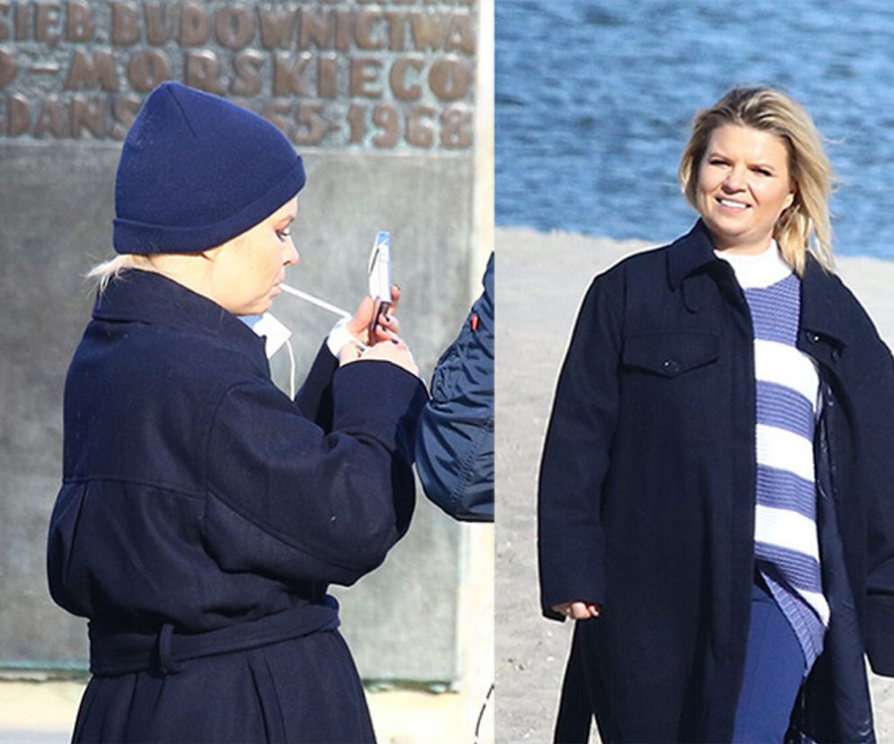 Marta Manowska opala się na plaży