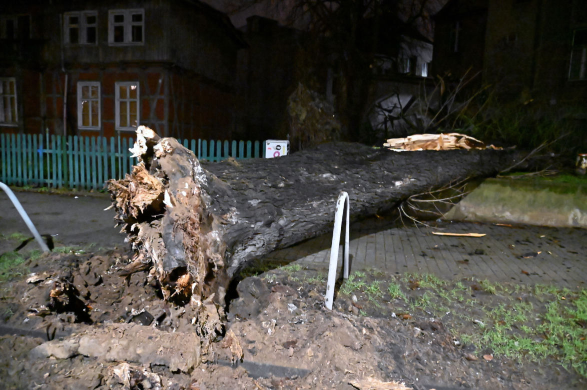 Orkan Nadia sieje spustoszenie