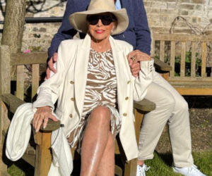 Joan Collins z mężem