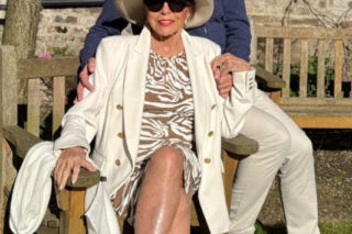 Joan Collins z mężem