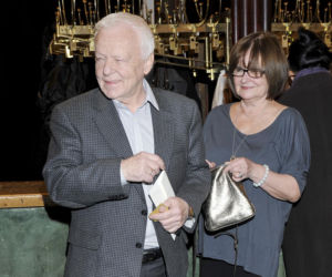 Marian Opania z żoną