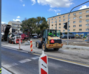 Likwidacja przejścia podziemnego na skrzyżowaniu ul. Młynarskiej i Wolskiej w Warszawie