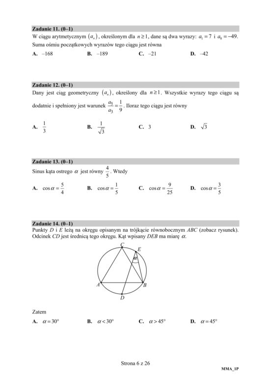 ARKUSZE CKE - Matura matematyka - poziom podstawowy 2019 - co było na maturze z matematyki?